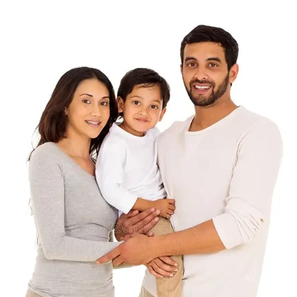 Illustrative family portrait for sample testimonial 4