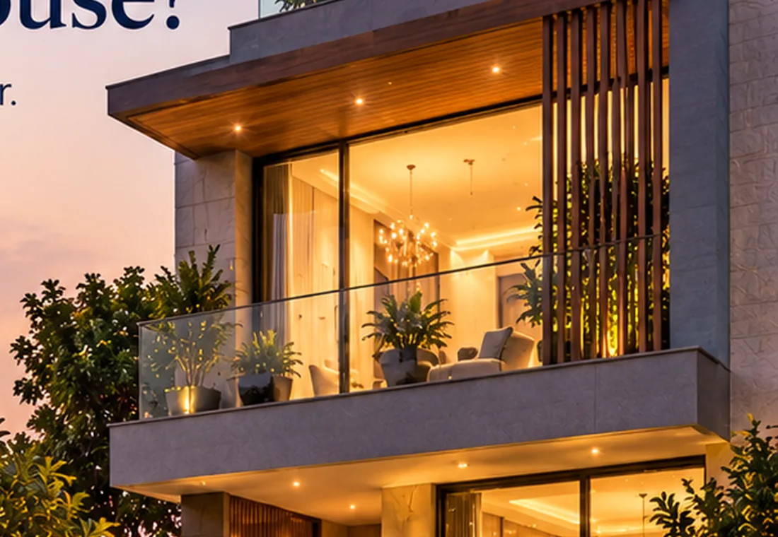 Contemporary luxury villa exterior